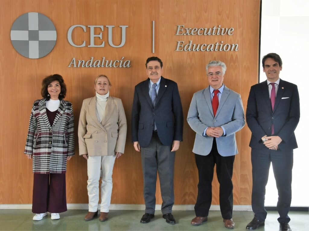 Encuentro entre el rector promotor de la Universidad CEU Fernando III y responsables de la Escuela Internacional de Doctorado CEU CEINDO